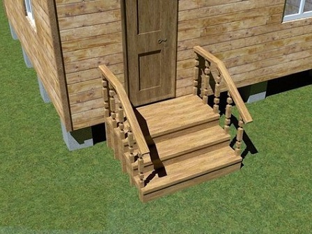 Как сделать деревянное крыльцо на даче? - Строительство деревянных домов